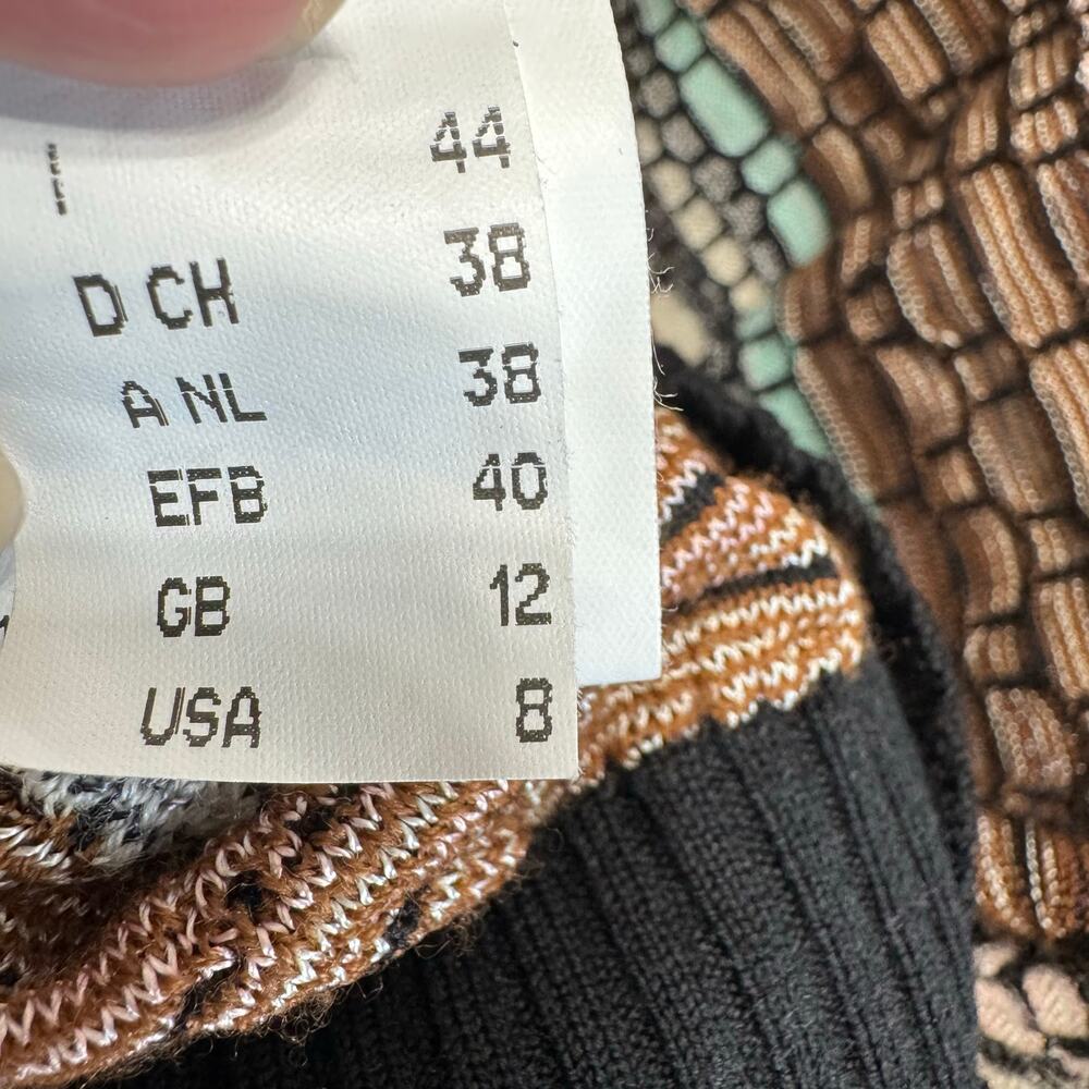 Missoni Wool Blend Textured Knit Multi Scoop Neck Pullover Sweater Made Italy 8 - Picture 13 of 13